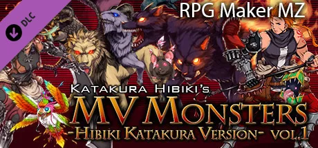 RPG Maker MZ - MV Monsters HIBIKI KATAKURA ver Vol.1 (DLC)