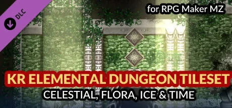 RPG Maker MZ - KR Elemental Dungeon Tileset - Celestial Flora Ice Time (DLC)