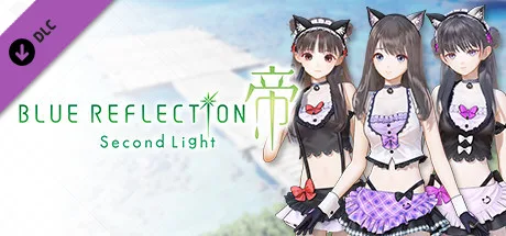 BLUE REFLECTION: Second Light - Yuki, Shiho & Mio Costumes - Hospitable Kitties (DLC)