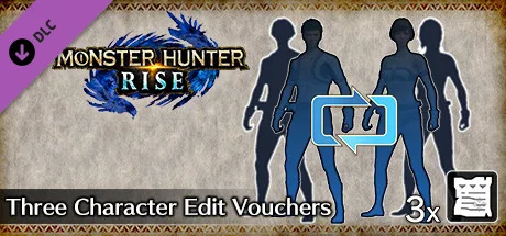 MONSTER HUNTER RISE - Three Character Edit Vouchers (DLC)