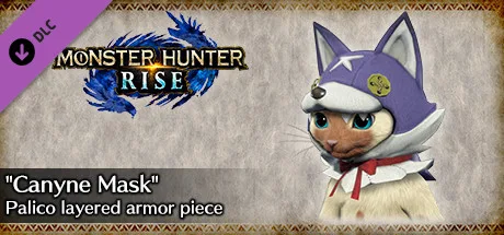 MONSTER HUNTER RISE - "Canyne Mask" Palico layered armor piece (DLC)