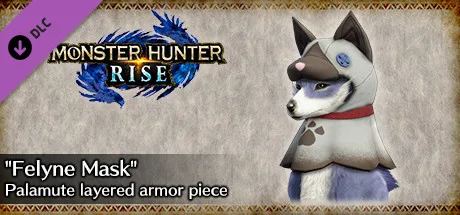 MONSTER HUNTER RISE - "Felyne Mask" Palamute layered armor piece (DLC)