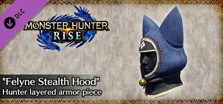 Monster Hunter Rise - "Felyne Stealth Hood" Hunter layered armor piece (DLC)