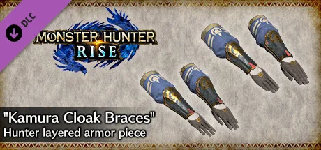 Monster Hunter Rise - "Kamura Cloak Braces" Hunter layered armor piece (DLC)