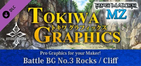 RPG Maker MZ - TOKIWA GRAPHICS Battle BG No.3 Rocks/Cliff (DLC)