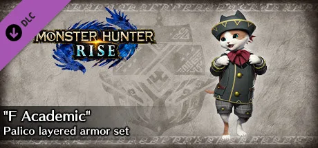 Monster Hunter Rise - "F Academic" Palico layered armor set (DLC)