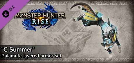 Monster Hunter Rise - "C Summer" Palamute layered armor set (DLC)
