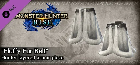Monster Hunter Rise - "Fluffy Fur Belt" Hunter layered armor piece (DLC)