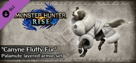 Monster Hunter Rise - "Canyne Fluffy Fur" Palamute layered armor set (DLC)