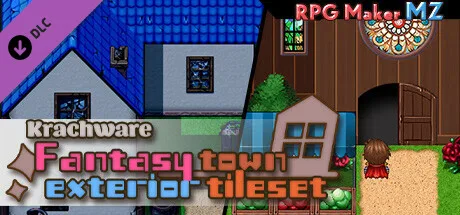 RPG Maker MZ - Krachware Fantasy Town Exterior Tileset (DLC)