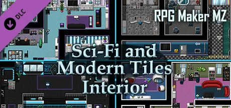 RPG Maker MZ - Sci-Fi and Modern Tileset - Interior (DLC)