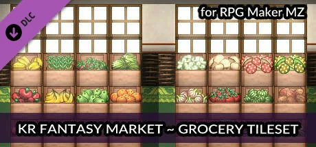 RPG Maker MZ - KR Fantasy Market - Grocery Tileset (DLC)