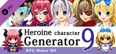 RPG Maker MZ - Heroine Character Generator 9 for MZ (DLC)