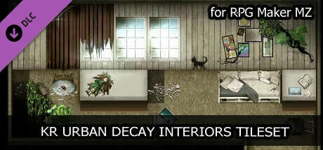 RPG Maker MZ - KR Urban Decay Interior Tileset (DLC)