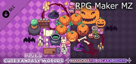 RPG Maker MZ - Plue's Cute Fantasy Worlds - Magic Days & Scary Nights (DLC)