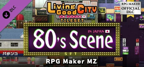 RPG Maker MZ - SERIALGAMES Living Good City Tileset - 80's Scene SET (DLC)
