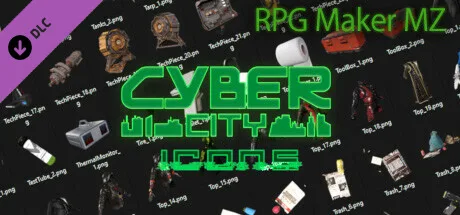 RPG Maker MZ - CyberCity Icons (DLC)