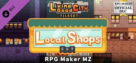 RPG Maker MZ - SERIALGAMES LivingGoodCity Tileset - Local Shops Set (DLC)