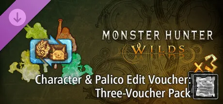 Monster Hunter Wilds - Character & Palico Edit Voucher: Three-Voucher Pack (DLC)