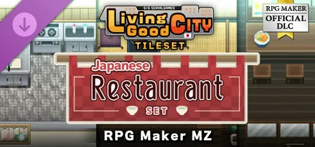 RPG Maker MZ - SERIALGAMES LivingGoodCity TILESET Japanese Restaurant SET (DLC)