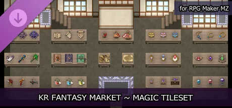 RPG Maker MZ - KR Fantasy Market - Magic Tileset (DLC)