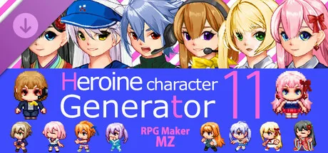 RPG Maker MZ - Heroine Character Generator 11 for MZ (DLC)