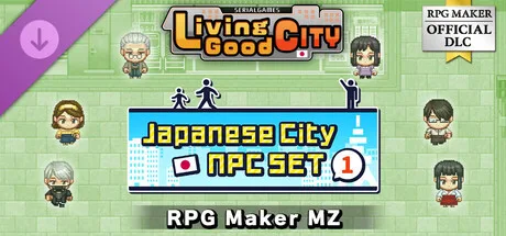 RPG Maker MZ - SERIALGAMES LivingGoodCity Japanese City NPC SET 1 (DLC)