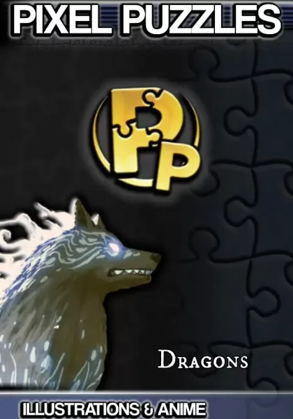 Pixel Puzzles Illustrations & Anime - Jigsaw Pack: Dragons